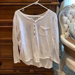 Free People white henley